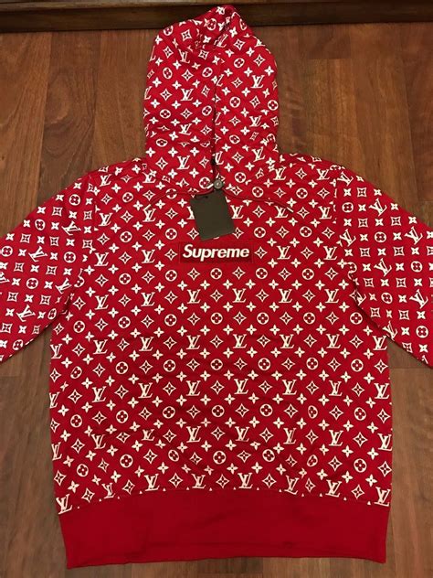 pull lv supreme|supreme x louis vuitton sweatshirt.